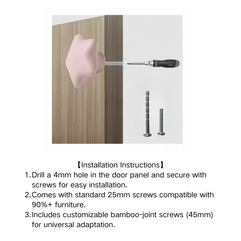 2er-Pack Dinosaurier-Keramikknöpfe – glatte Cartoon-Griffe in 3 Farben (Rosa/Weiß/Klar) – LEXDECO