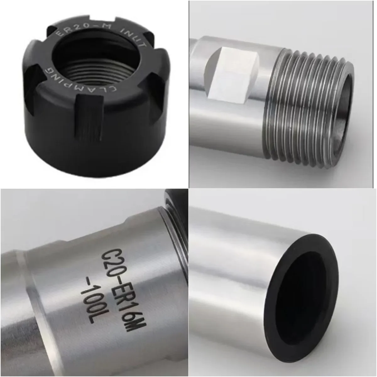 ER Extension Rod C8 C10 C12 C16 C20 C25 C32 C40 ER8 ER11 ER16 ER20 ER25 ER32 ER Collet Chuck CNC Milling Lengthen Turning Tool