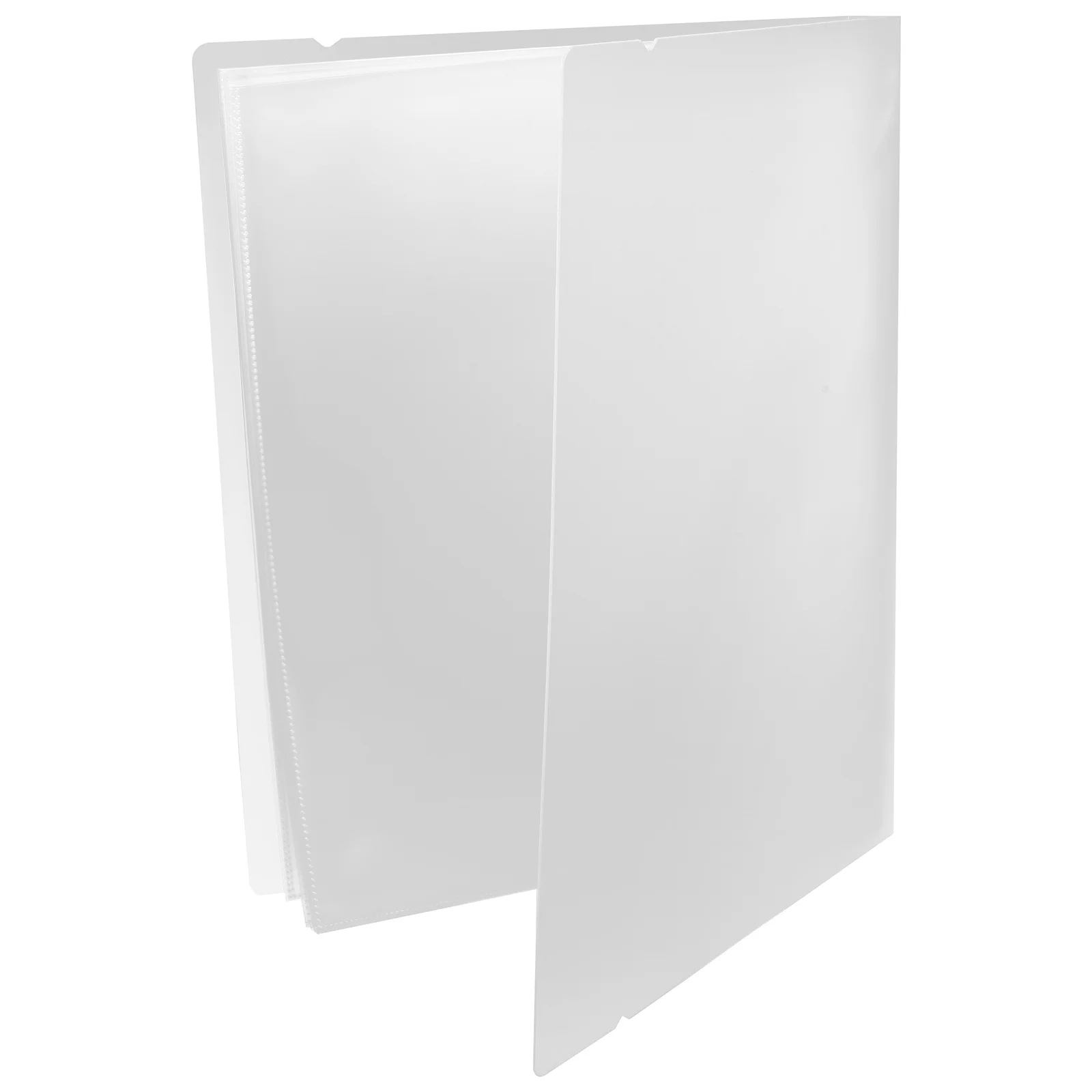 

1pc Transparent A4 Sheet Music Holder Pp File Folder 4 Ring Binder Notebook For Documents Slim Ring Binder Spill