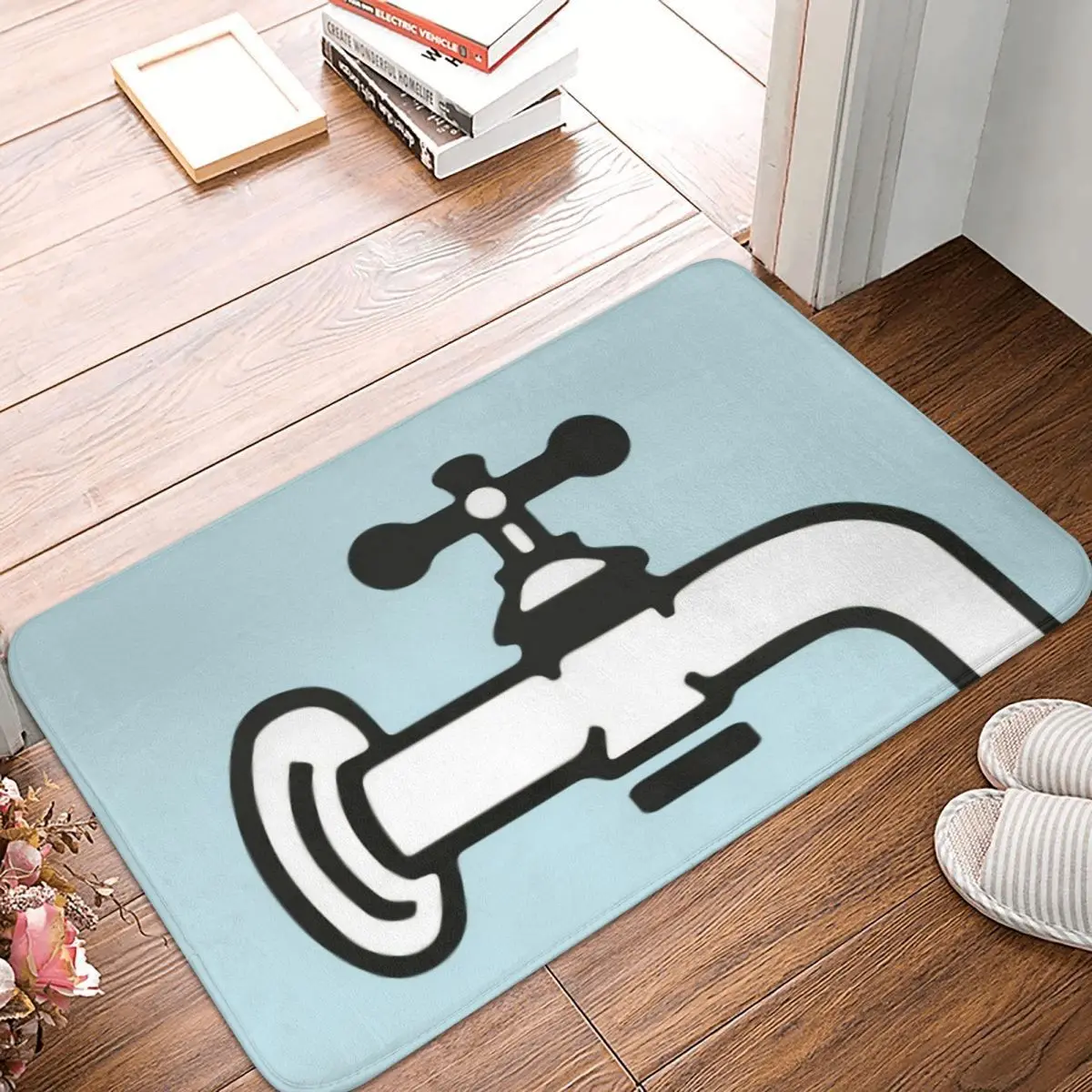 Water Works Inspiration Doormat Anti-skid Super Absorbent Bath Mats Home Entrance Rugs Kitchen Bedroom Carpet Hallway Footpad