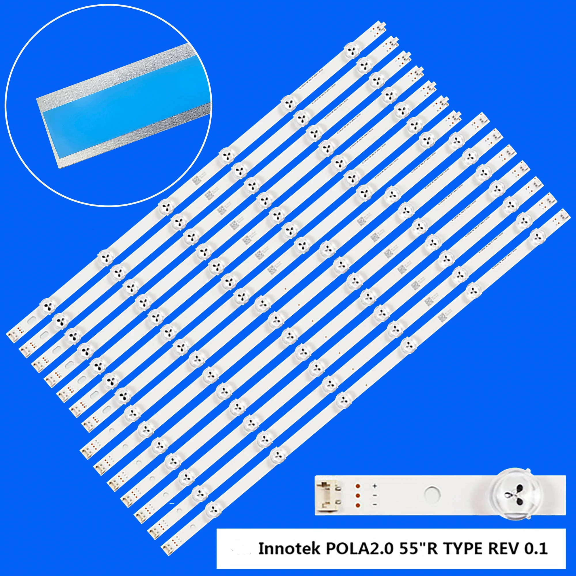 

LED Backlight strip For 55LA613S 55LN577V 55LN5788 55LA615V 55LA6208 55LN570U 55LN575R 55LN540B 55LN5400 55LA621V 55LN613V