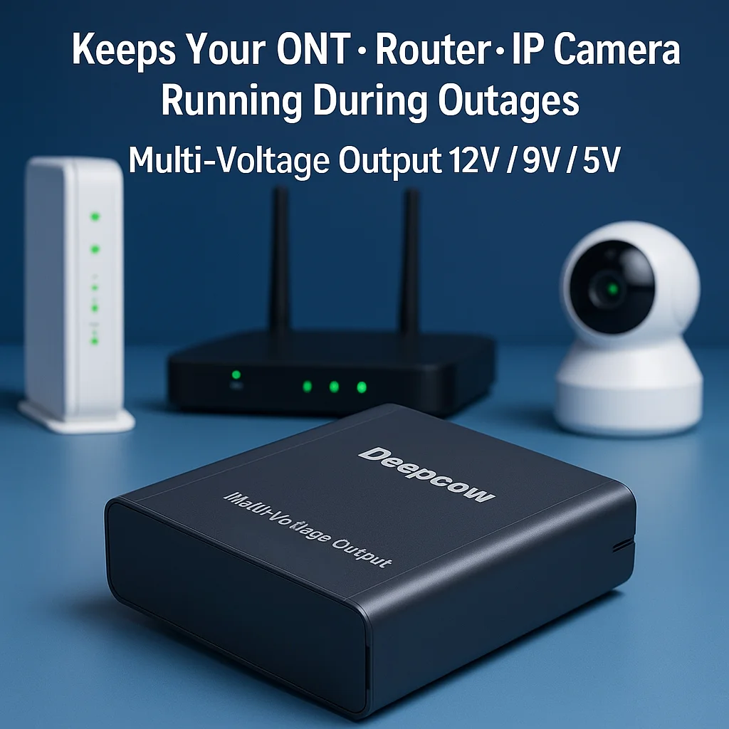 Winter Multi-Output UPS 12V 9V USB5V | DIY 18650 Flat-Top Battery Box for Router ONT CCTV | Backup During Outages | No Battery