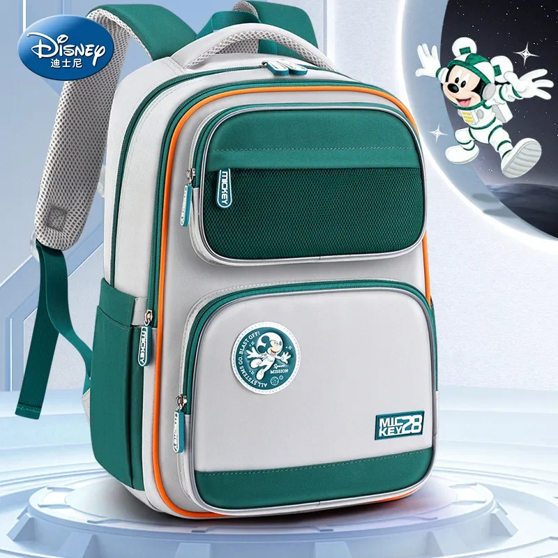 Disney Mickey New Boys Schoolbag Luxury Brand Original Fashion Trend Boys Backpack 3-6 Grade Fashion Boy Backpack High Quality