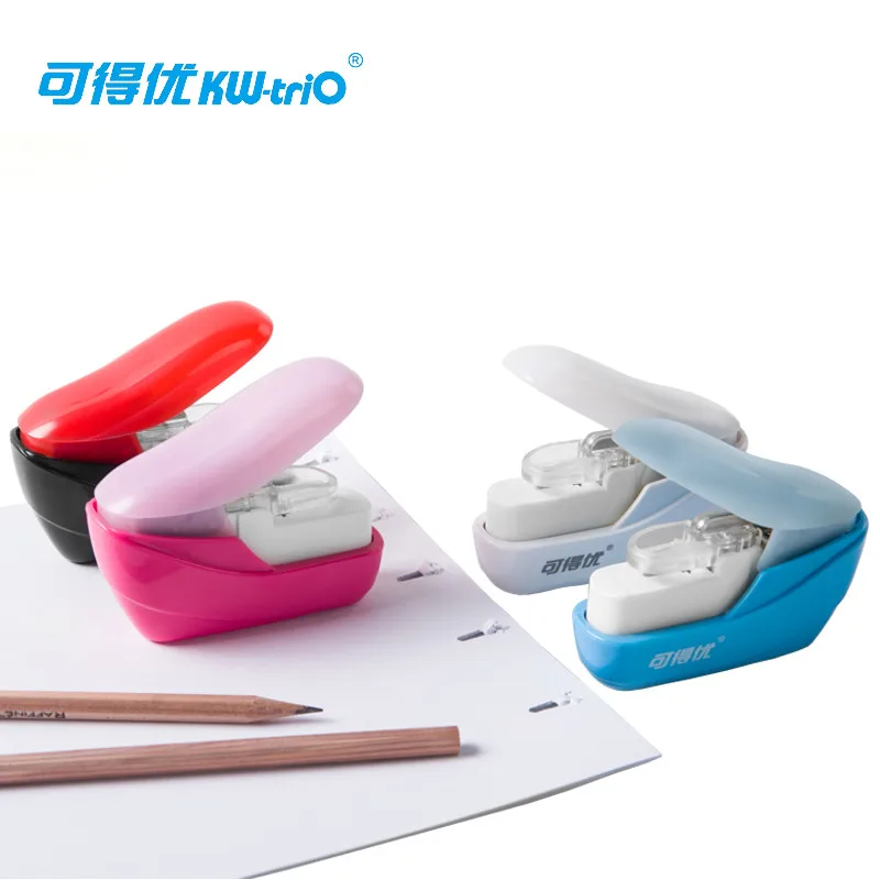 No Nails No Staple Stapling Machine Mini Cute Book Paper Stapleless Stapler Stapler Without Staple Stationery Office Accessories