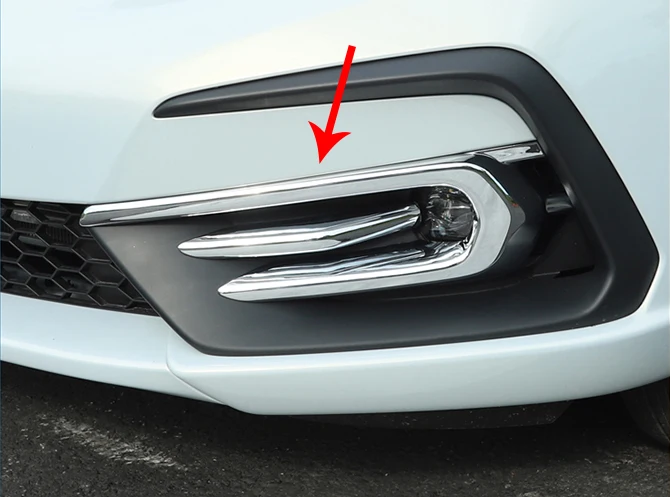 

ABS Front Fog Light Cover Trim For Honda Fit Jazz MK4 2020 2021 Car Accessories Stickers W4
