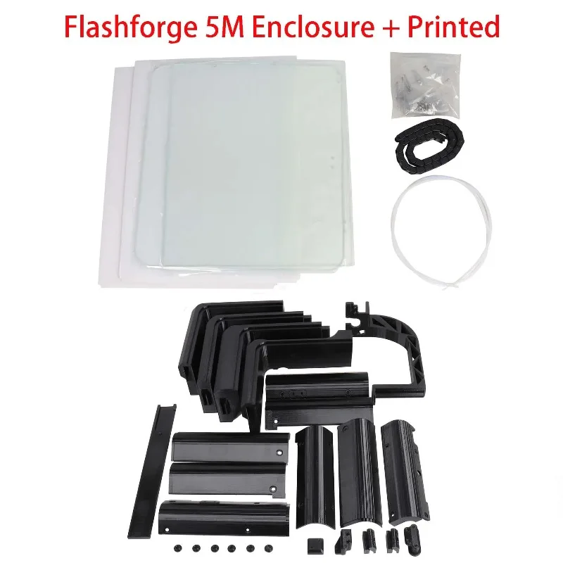 3mm Thick Transparent PC Sheet Full Enclosure Panel DIY Assembly Kit Fit Adventurer 5M AD5M 3D Printer