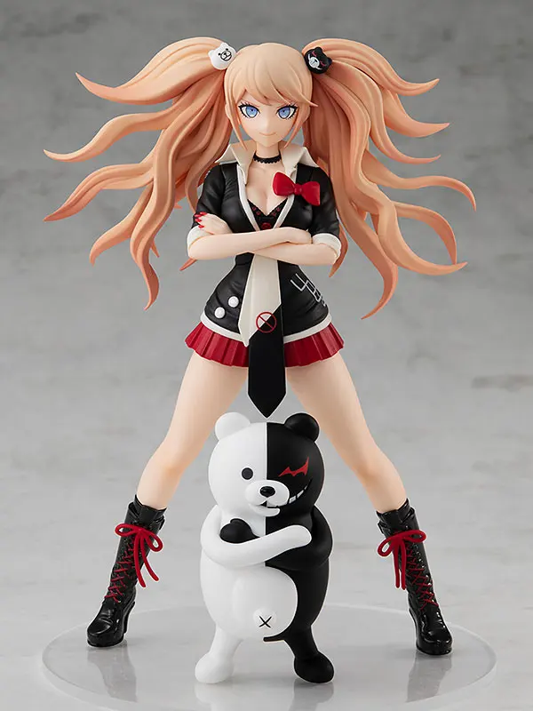 100% Original:Anime Danganronpa bLACK wHITE bear Enoshima Junko 17cm PVC Action Figure Anime Figure Model Toys Figure Doll Gift