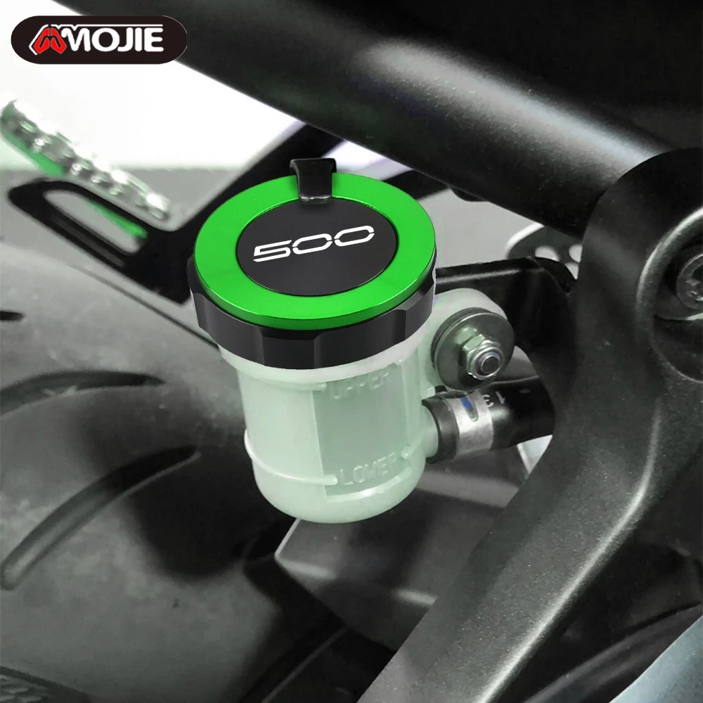 Motorcycle Z500 Ninja 500 Front Rear Brake Fluid Reservoir Cap Oil Cover For Kawasaki Ninja500 Z 500 SE 2024 2025 Accessories