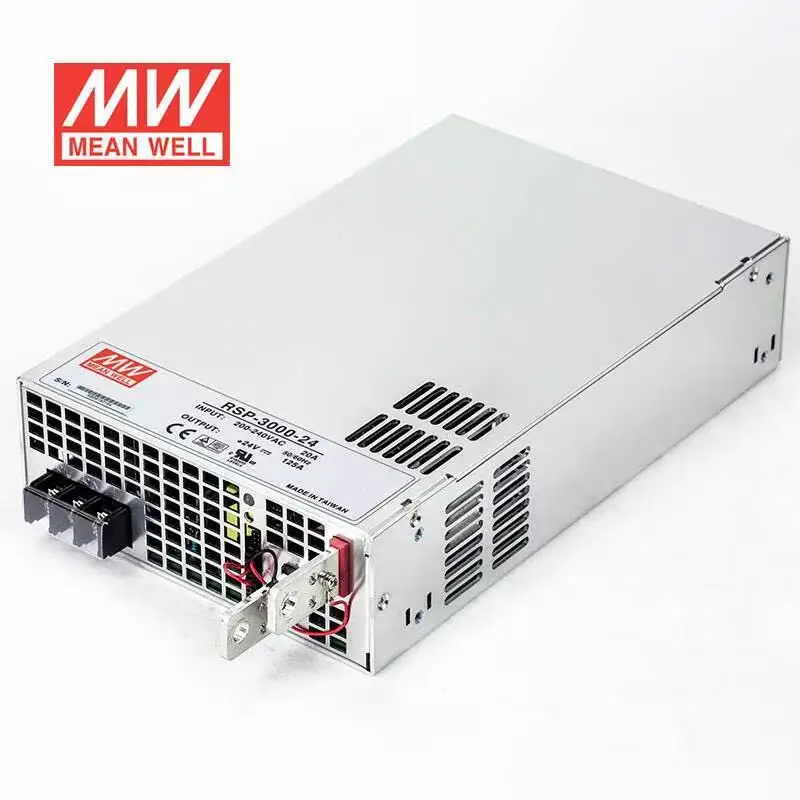 

TaiWan MeanWell RSP-3000-24 24V 125A 3000W Switching Power Supply with Single Output AC-DC PFC Function