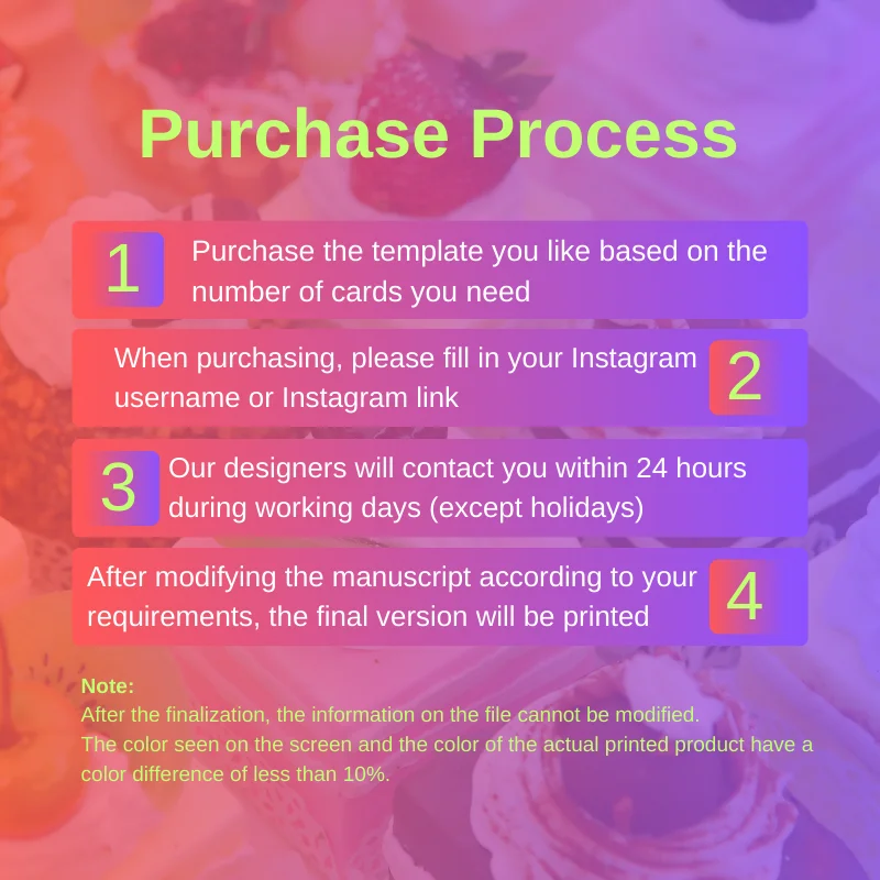 DsgnTouch Cake Bakery Instagram Business Card for Small Business Professional Social Media QR Code Card Maker Baker Chocolate