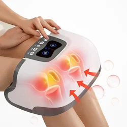 Red-blue Light Physiotherapy Muscles Relaxation Pain Relief Vibration Heating Knee Massager Machine