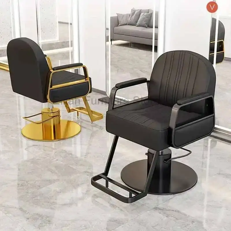 

Barber Luxury Speciality Nordic Chairs Modern Comfort Barbershop Barber Chairs Perm Hair Dyeing Commercial Furniture Silla FYBC