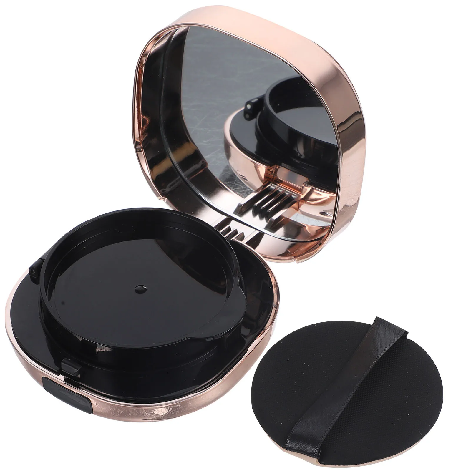 Étui de fond de teint à coussin vide, Compact et Portable, conteneur de bouffées de poudre libre de voyage, stockage de maquillage, couvercle scellé, applicateur de bouffées