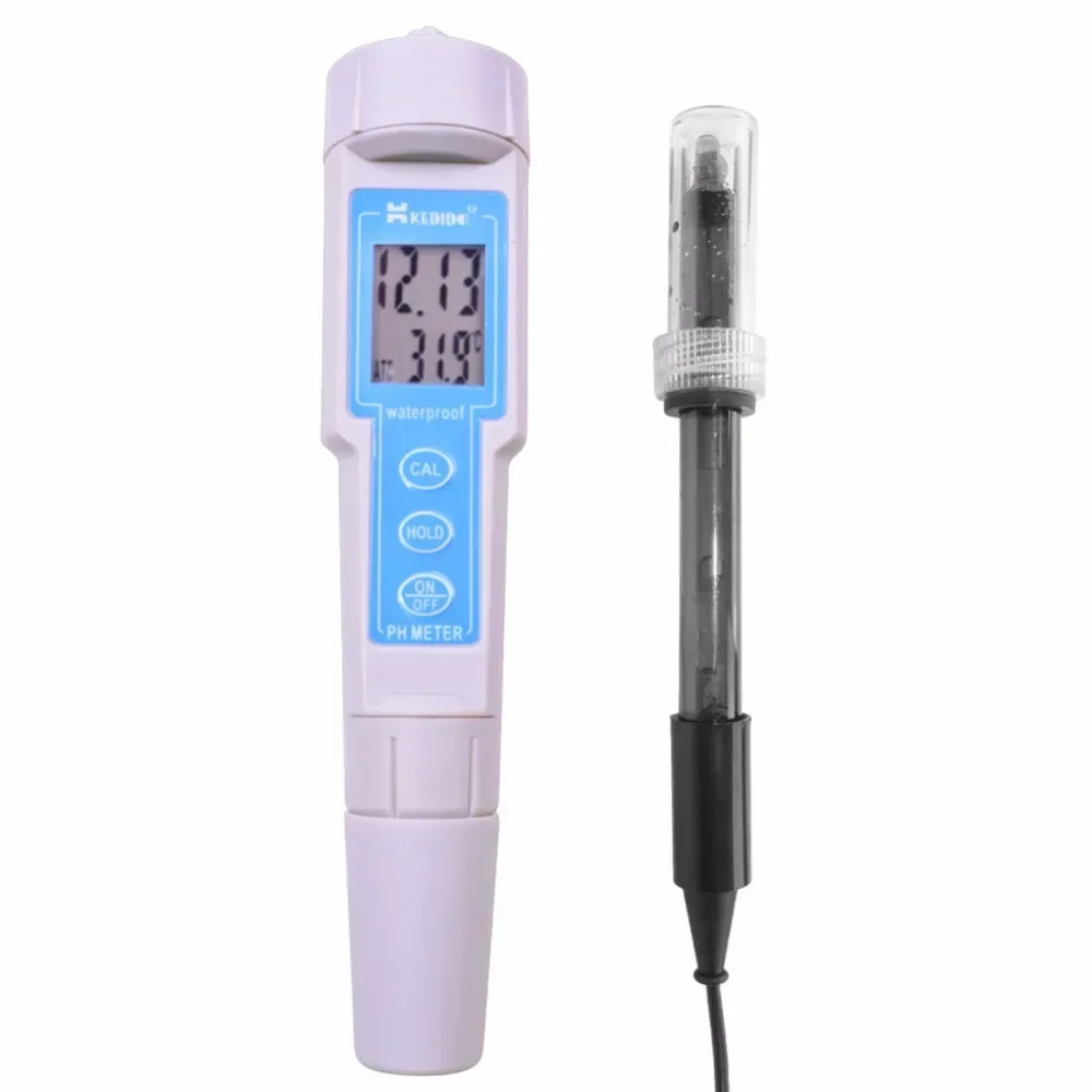 

Waterproof Acidity Acid Testing Pen Aquarium Pool Water Quality Meters Pocket Digital PH Meter CT-6020 0.00 to14.00pH