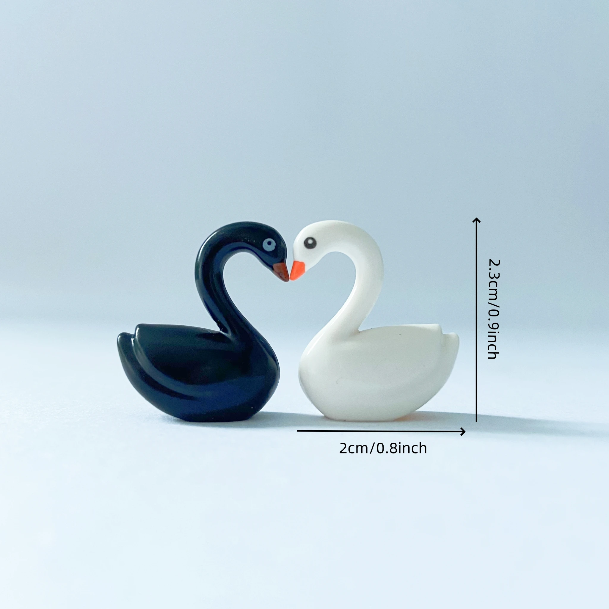 MOC 8 قطعة البجعات اللبنات لتقوم بها بنفسك اللعب البجعة السوداء الأبيض سوان الحيوانات أطقم منمذجة الطوب المتوافق مع العلامات التجارية الكبرى