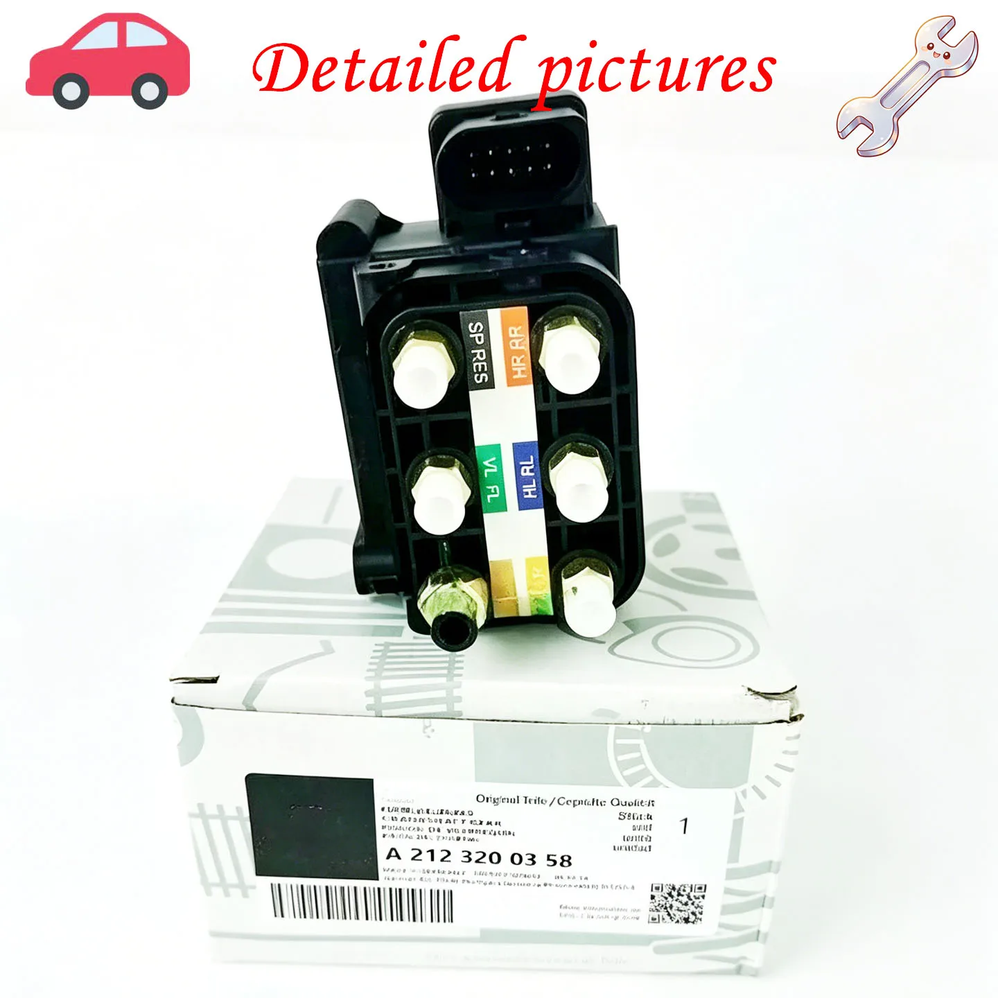 GENUINE Air Suspension Supply Solenoid Valve A2123200358 for Mercedes-Benz E/GL/ML/R/S-Class W212 W164 W251 W221 C218 view 2
