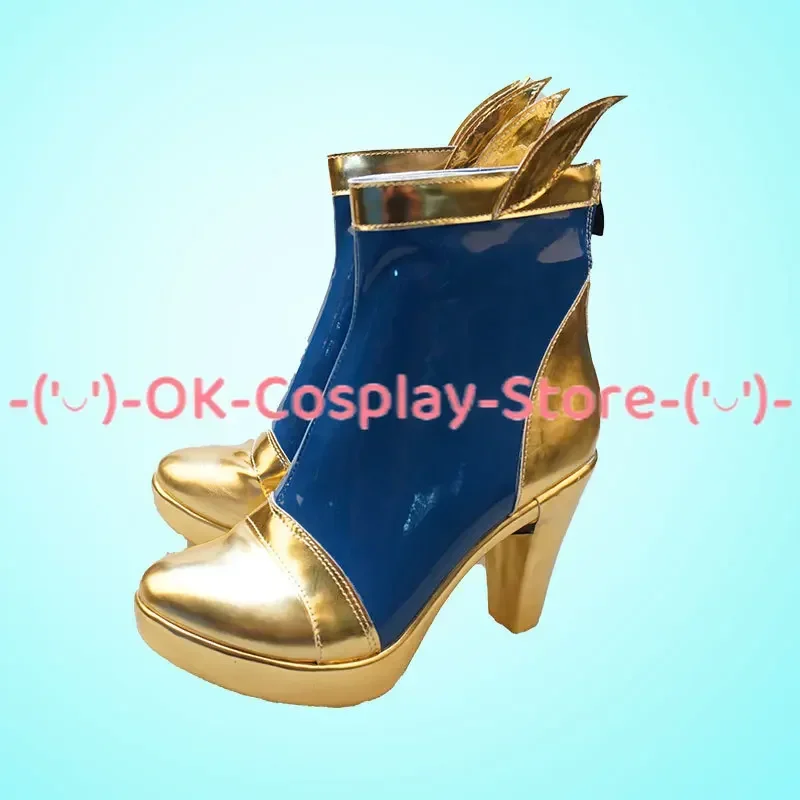[Personalizado] Sona Buvelle Cosplay Sapatos LOL Star Guardian Anime Roleplay Prop Halloween Carnaval Festa Botas de couro PU
