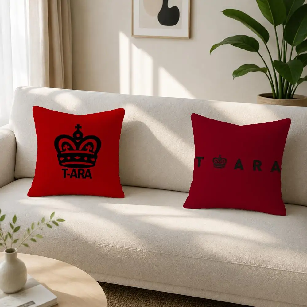 Idol Group T-ara Cushion Cover Soft Plush Cushion Covers Fluffy Throw Pillow Cases for Sofa Bedroom Home Decor