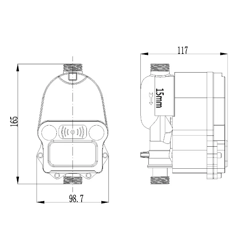 Factory Direct Sale Water Meters Manufacturers DN20mm Brass 4G GPRS GSM Water Meter Pulse 6