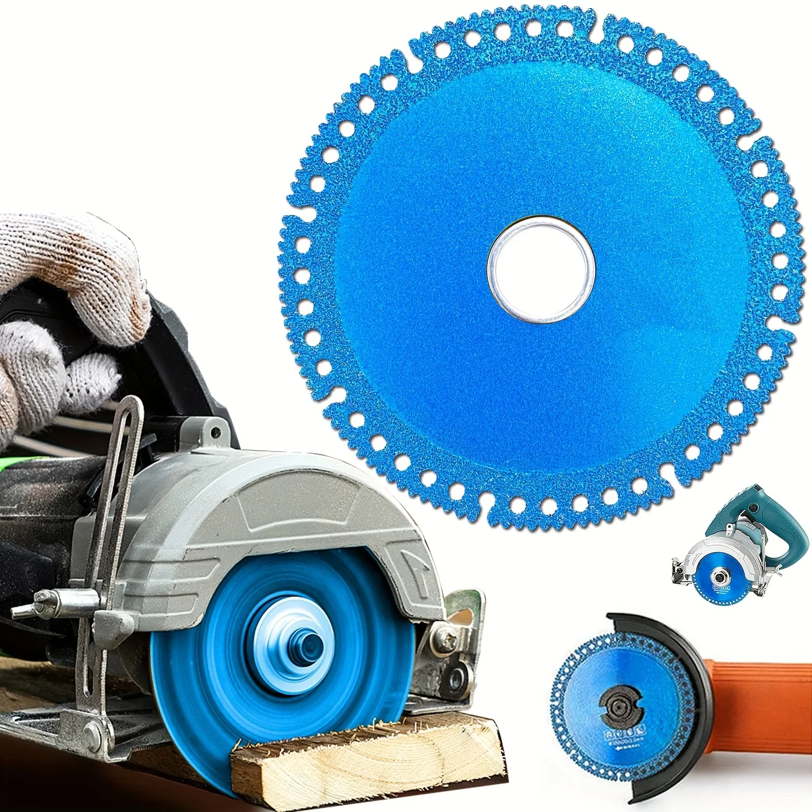 

1pc Blue Indestructible Disc: Everything In Seconds With Diamond Wheels For Smooth Chamfering Of Ceramic Tile, Marble, Slate