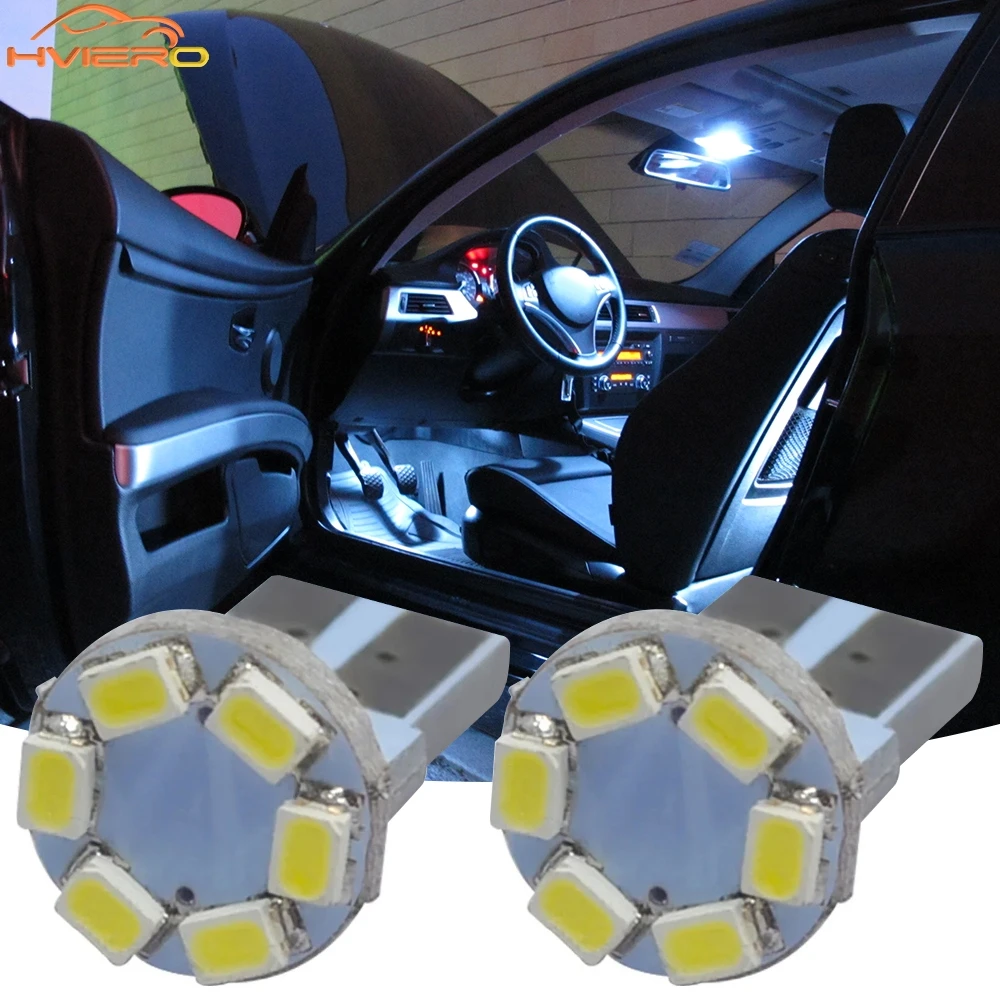 

1 шт. автомобильный светодиодный T10 194 W5W клин 6smd белый 1206 12 В указатель поворота парковка приборная панель лампа номерного знака внутренняя лампа для чтения купольный светильник