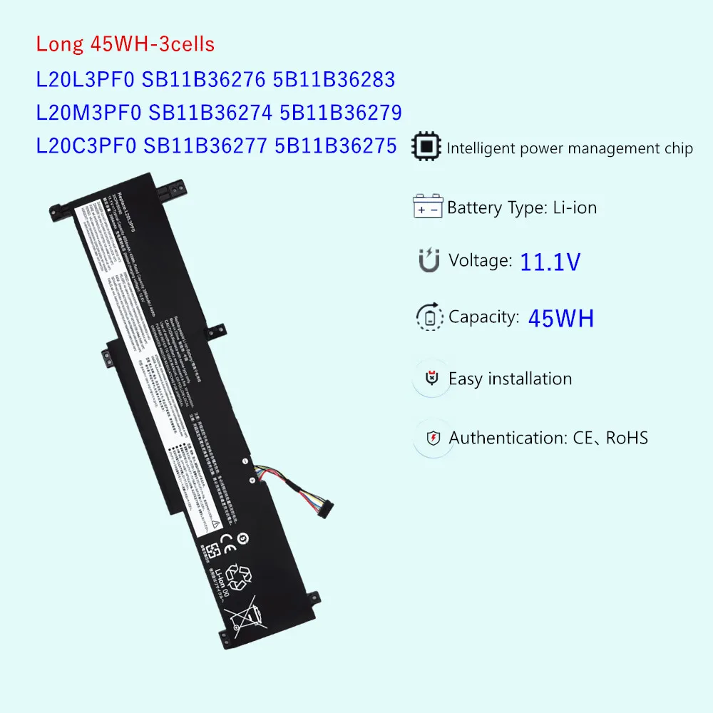 Hoog Kwaliteit Lenovo L20M3PF0 Laptop Accu Vervangen