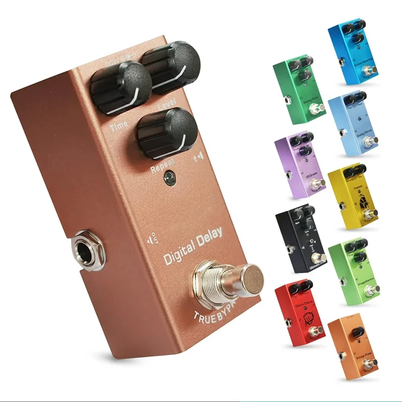 

Dropship-Electric Guitar Effects Pedal Vintage Overdrive Fuzz Distortion Analog Delay Ultimate Drive Bass Guitar Pedals Analog C