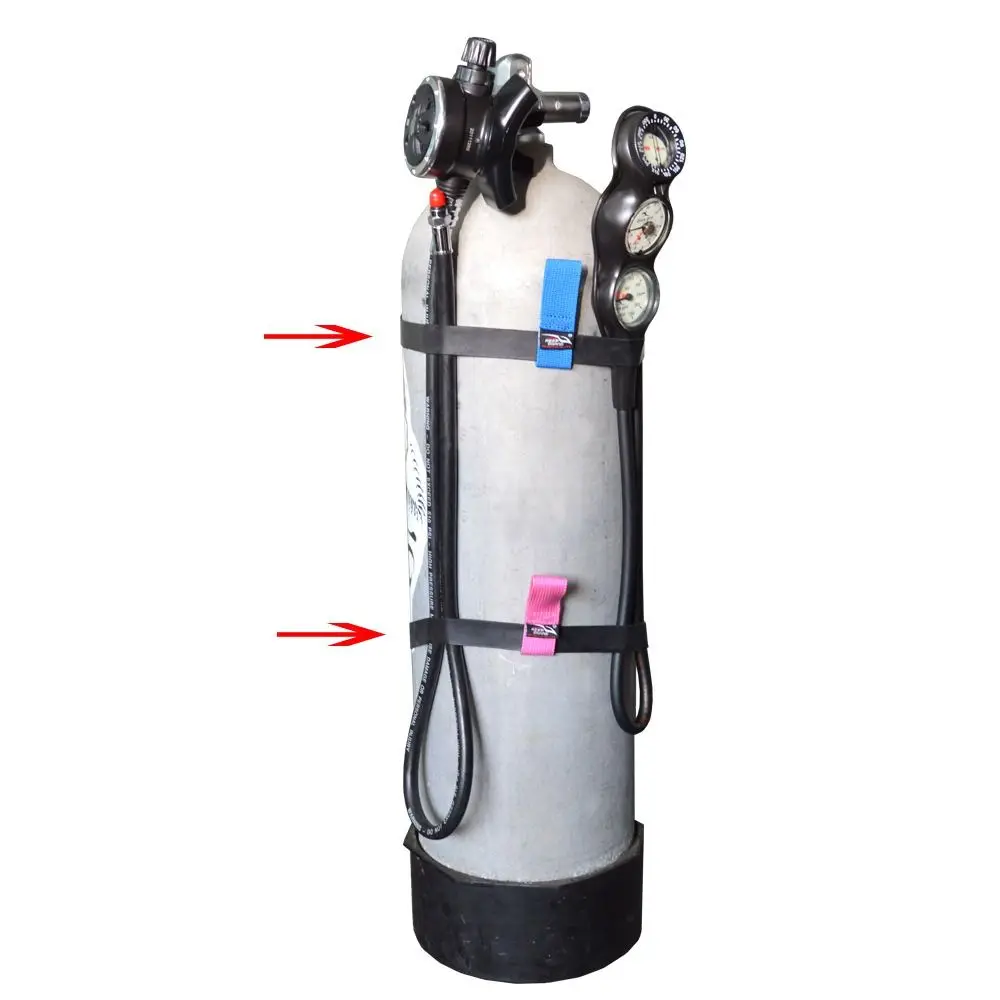 

for 6L 11L Bottle Diving Tank Retainer Band Rubber Elastic Cylinder Bottle Hose Retainer Band Multipurpose Durable