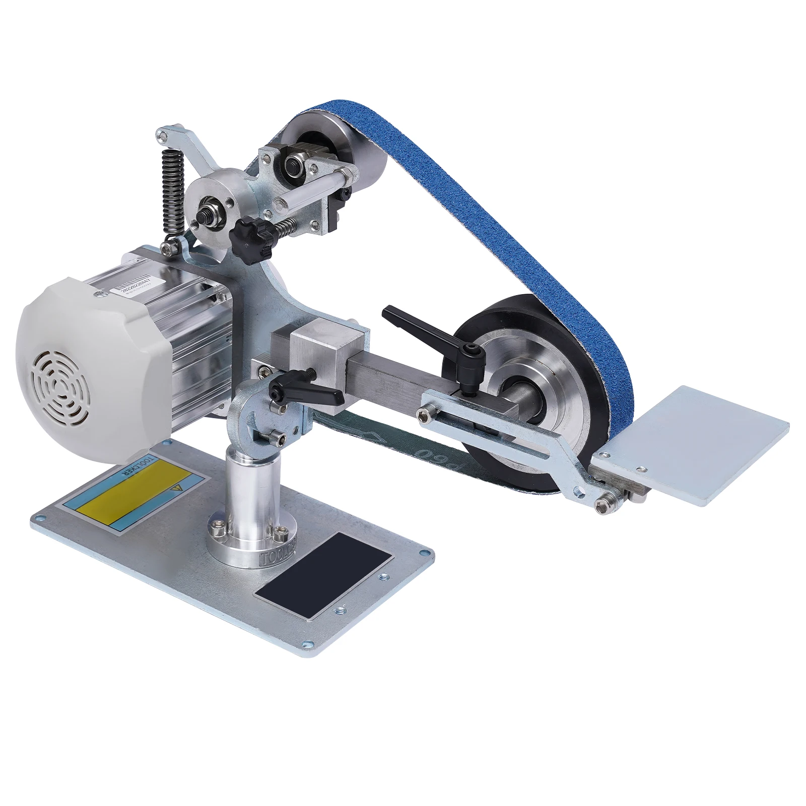 Electric Belt Sander, Belt Variable Speed Sanding Polishing Grinding Bench Brushless Belt Grinder Sander Machine Polishing Sharpener Fixed Angle Grinder Tool