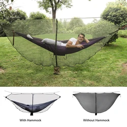 Hamac moustiquaire soyeuse, équipement de camping, mobilier de jardin extérieur et terrasse, anti fenêtre, tente pour lit double, filets de voyage