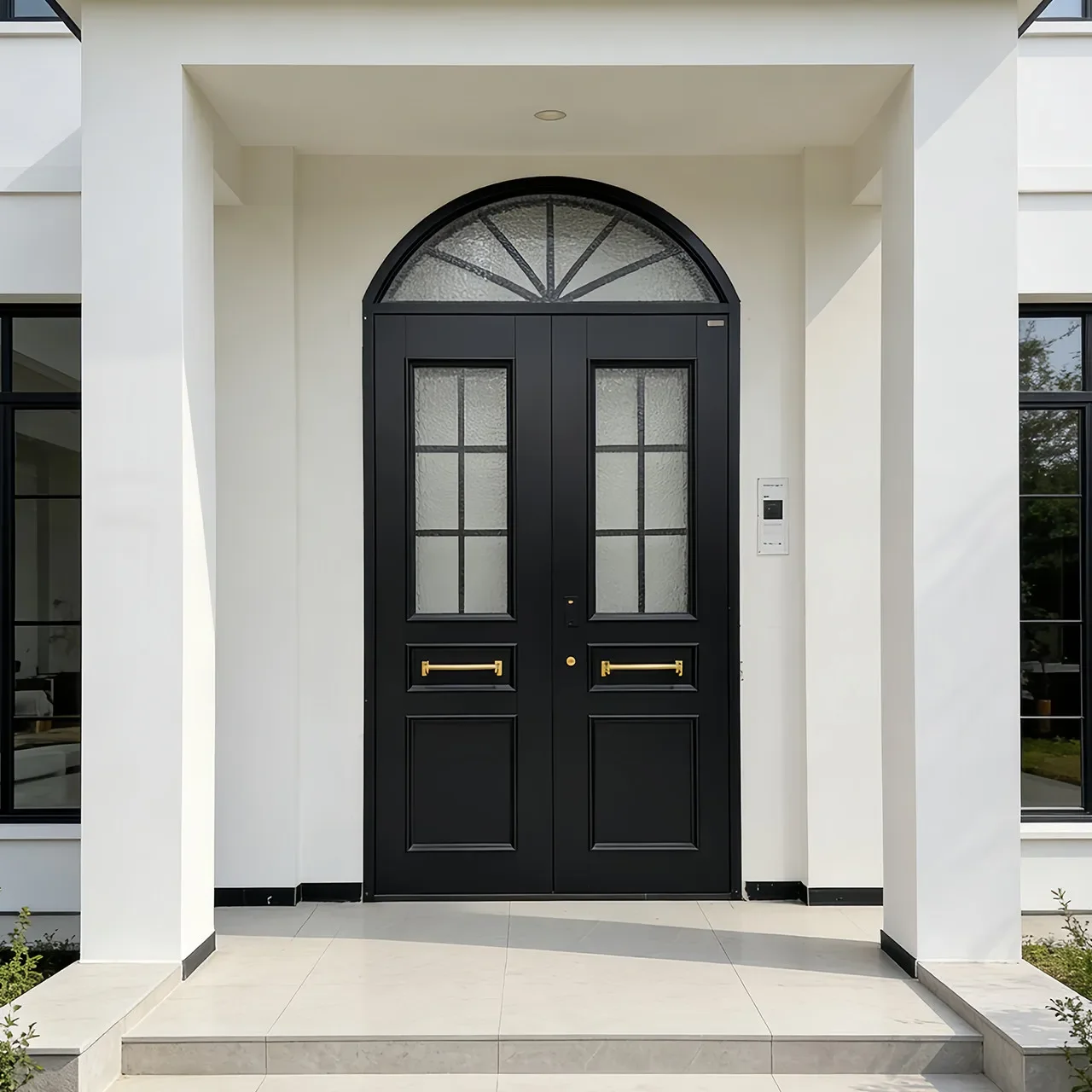 xx-Custom French Vintage-Style Glass Villa Entrance Door