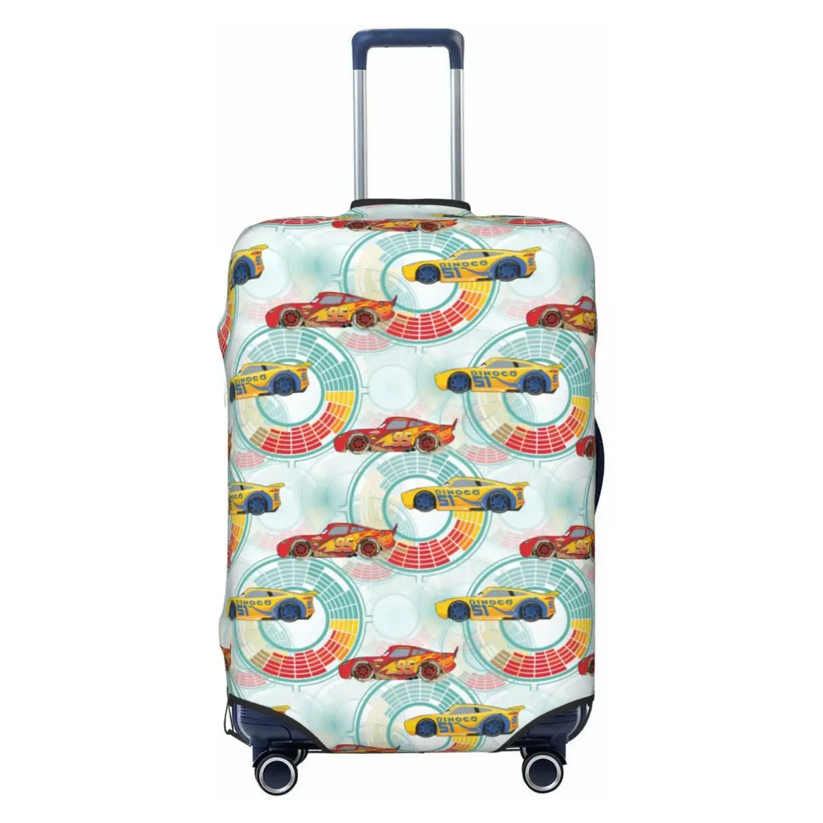 

Чехол для чемодана с мультяшным принтом M-McQueenes, милый защитный чехол для чемодана, подходит для чемоданов 18-32 дюймов
