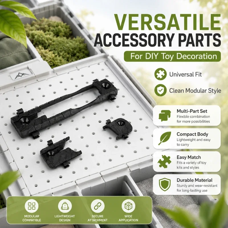 Elegant Snake Pattern Holding Clip Compatible MLOK KEYMOD Rail Solid Accessories For Hobby Toy Decor Assembly Use
