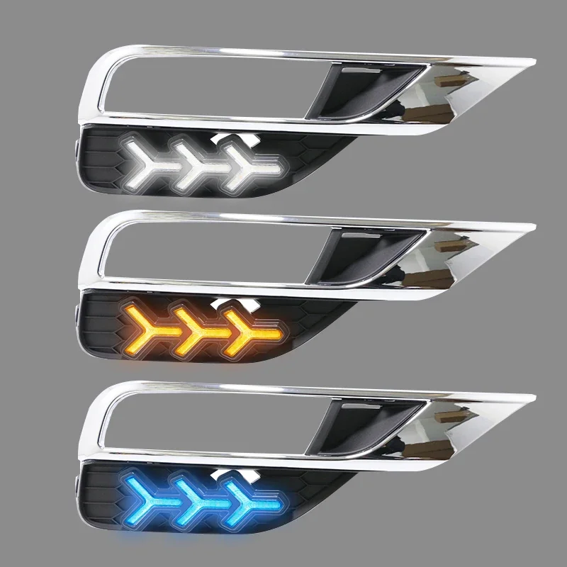 2pcs For Honda CRV CR-V 2015 2016 DRL Daytime Running Light DRL with Turn signal fog lamp Relay Daylight car style