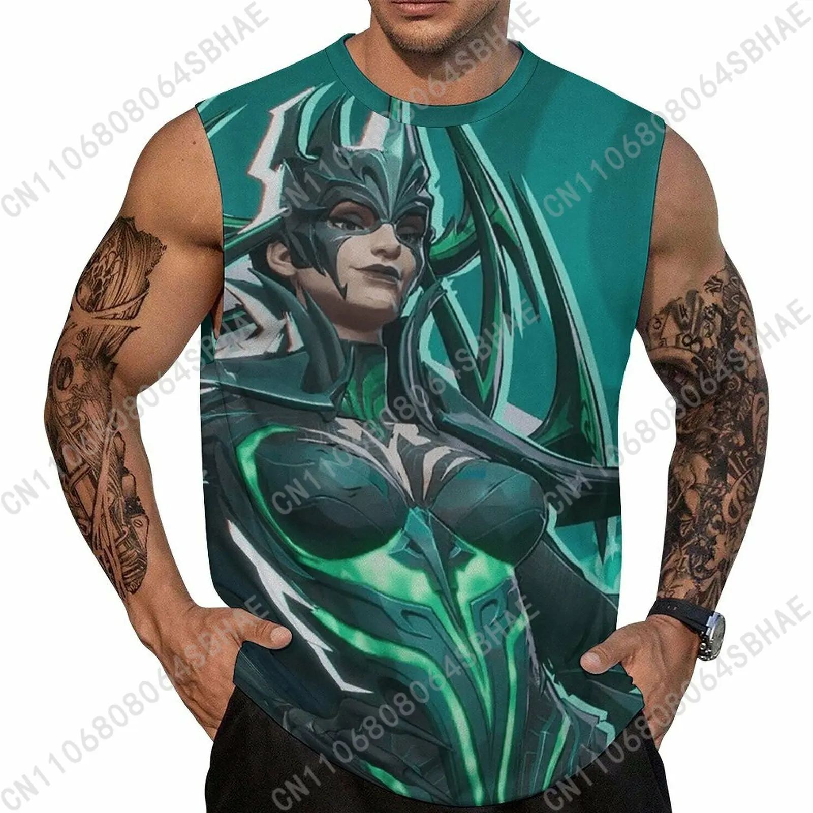 

Marvel Hela Custom Men's Sleeveless Shirt Personalized Tank Top Wear Summer Vest Tops Men Daily Use Cosplay