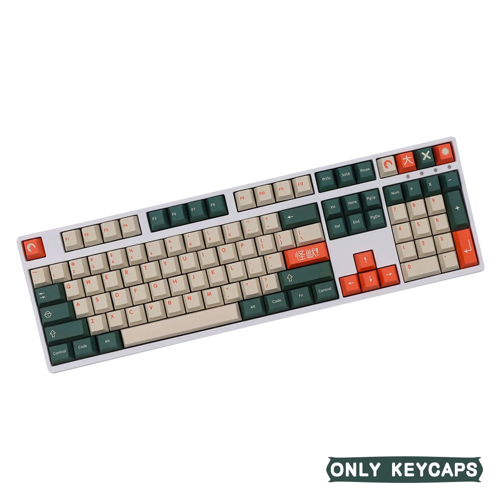 Imagem -05 - Chaves Kaiju Keycaps Cereja Perfil Pbt Tintura Sublimação para Gmk mx Interruptor Teclado de Jogo Mecânico 134