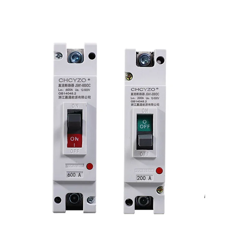 

1P Molded Case Circuit Breaker 100A-600A High Power Protection Switch DC 12V-500V Solar Electric Car High Current Protector