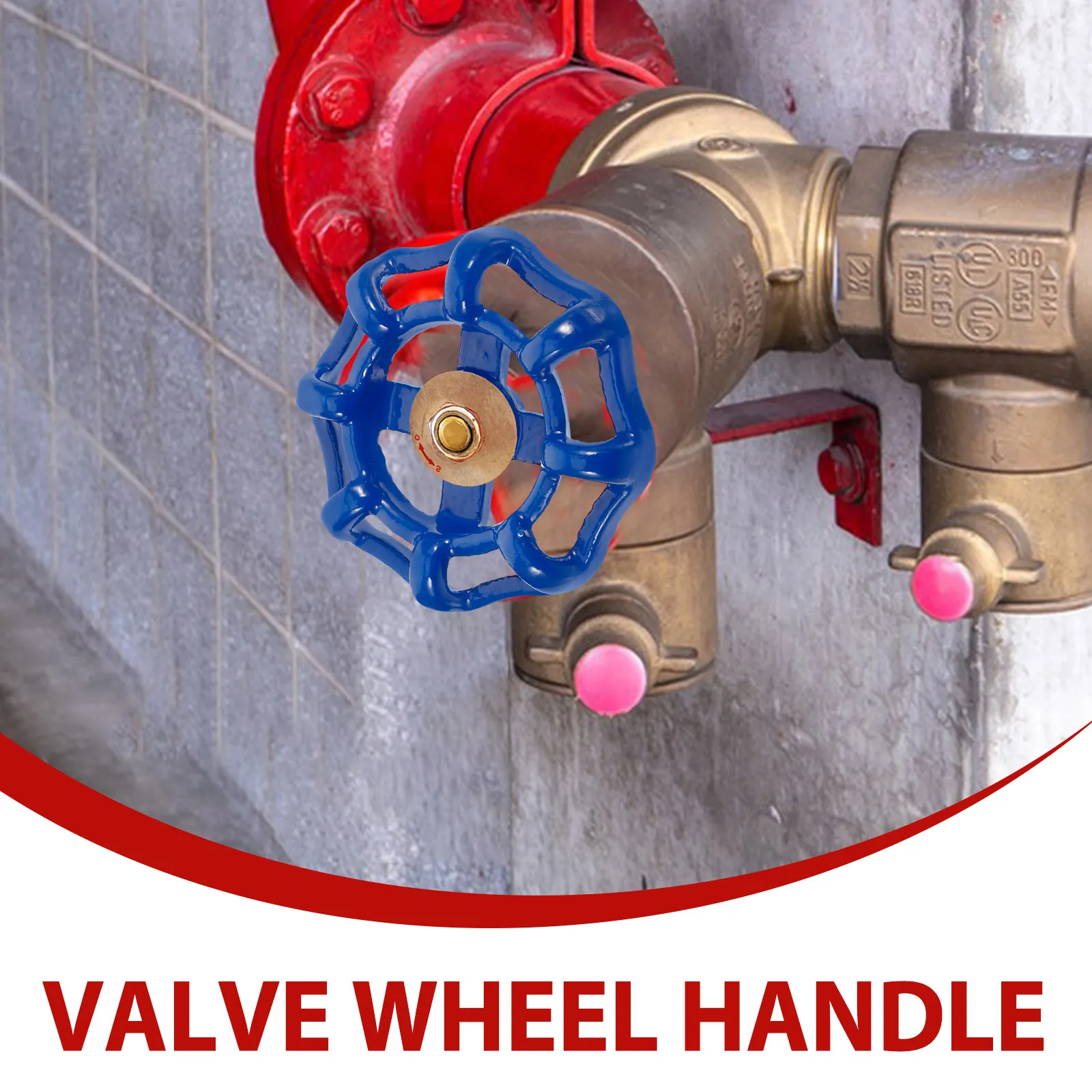 4Pcs Cast Iron Valve Handles Round Wheel Spigot Handle Replacement Outdoor Faucet Shutoff Hose Bib Metal Gate Valve Handwheel view 5