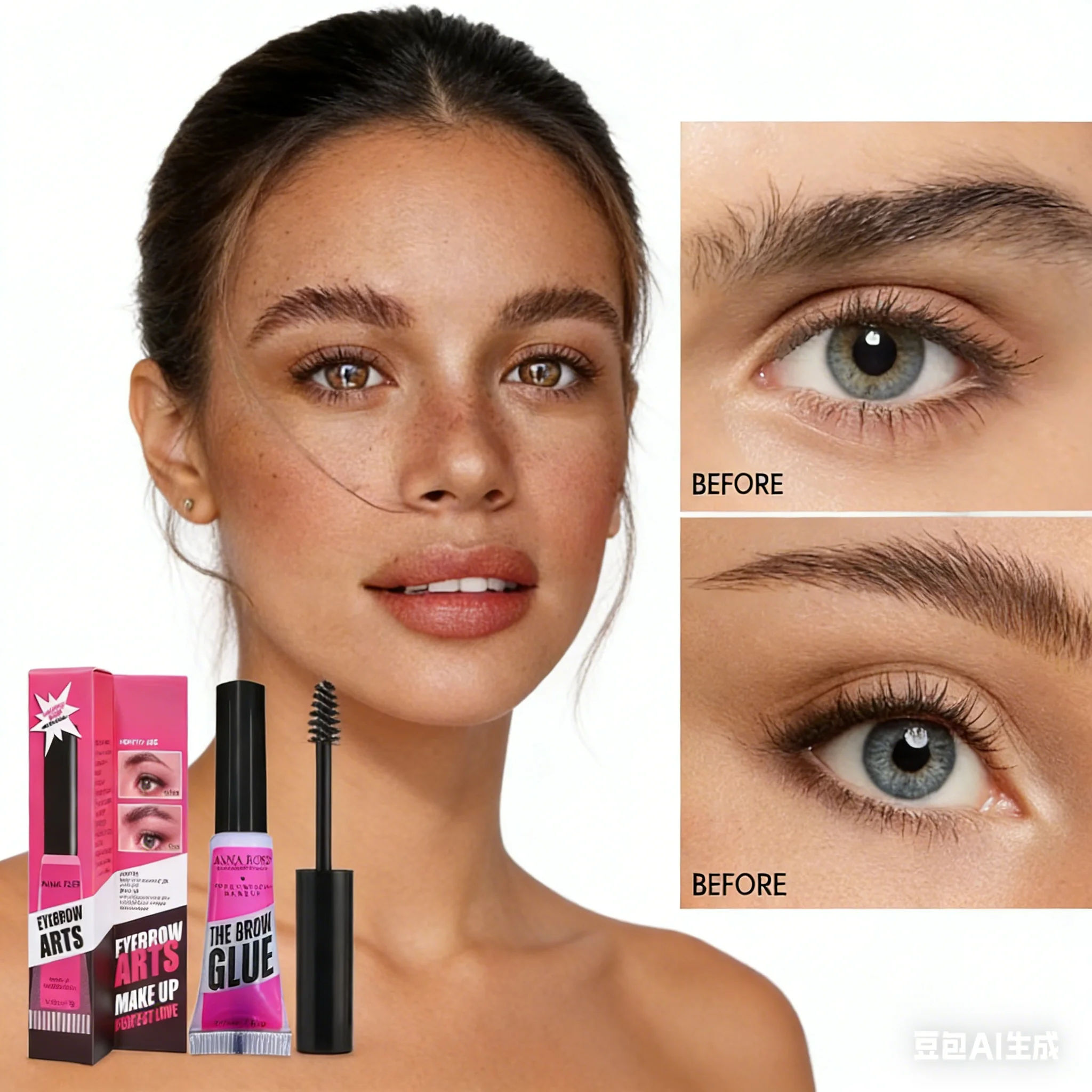 Long-Lasting Eyebrow Styling Gel,Creates Fluffy/Neat Looks, Waterproof & Smudge-Proof, Professional Makeup, All-Day Perfect Brow