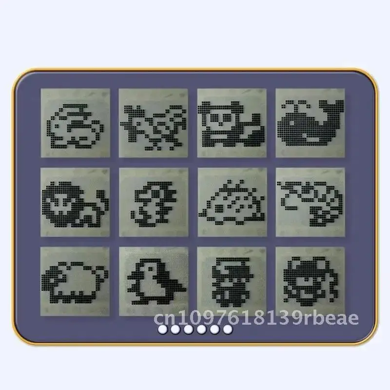ของเล่นสัตว์เลี้ยงอิเล็กทรอนิกส์ Tamagotchi เสมือนในภาษารัสเซีย/เยอรมัน/สเปน/โปแลนด์เกมสัตว์พิกเซลดิจิตอลสําหรับเด็ก