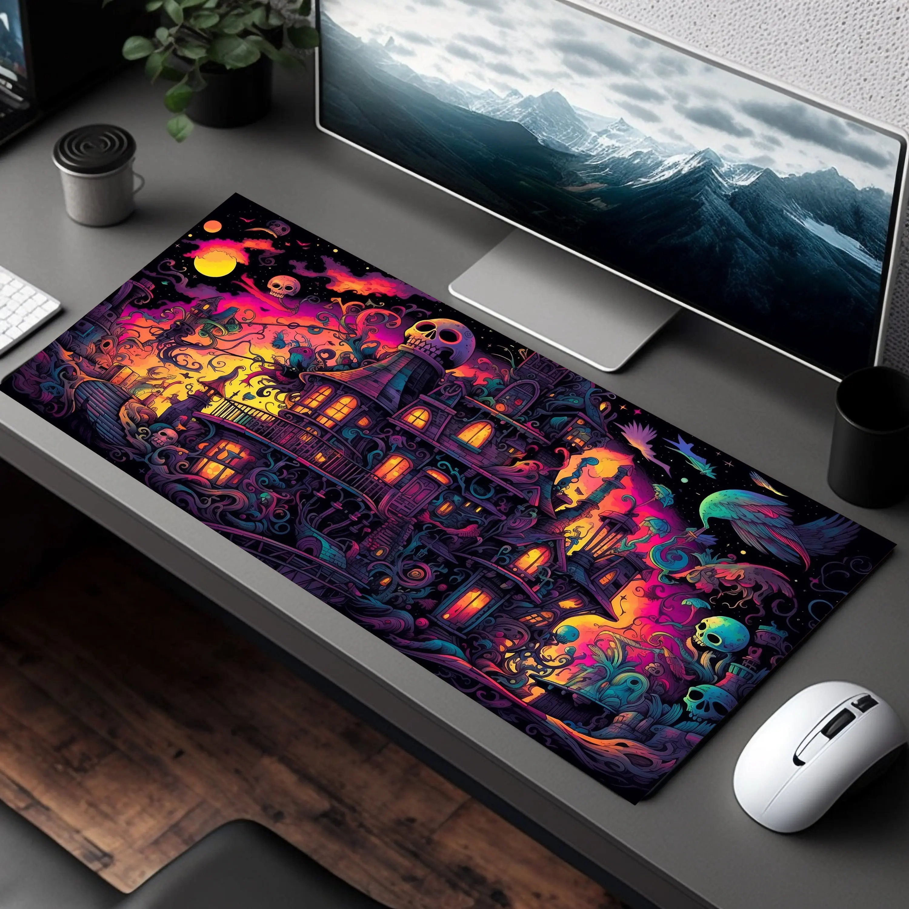 

Halloween Mouse Pad, Non-slip Waterproof Gaming Mouse Pad, Office Gaming Desk Decoration Mat, The Perfect Gift for Friends.