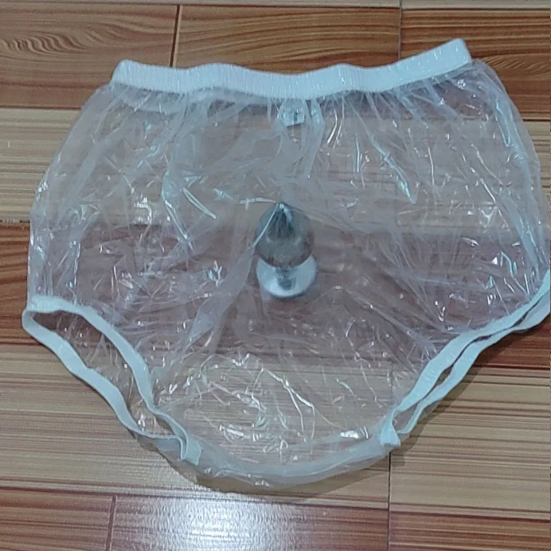 Cuecas de plástico transparente ultrafinas tpu, cuecas à prova d'água para casal adulto, acessórios de roupa íntima erótica