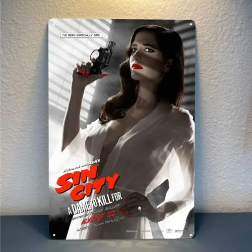 Sin City A Dame To Kill For Retro Movie Metal Poster Tin Sign -  20x30cm Plate-Aluminum