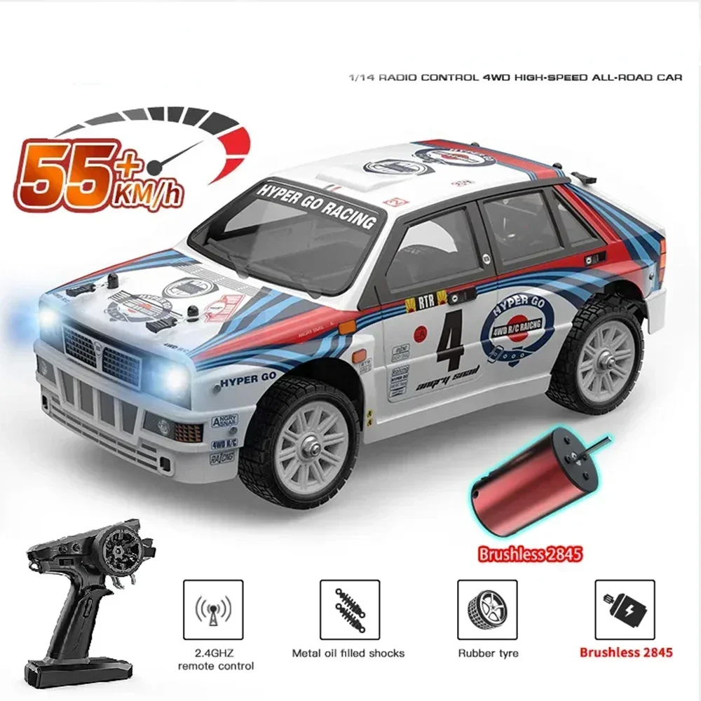 Racing  14304 14301 14302 14303 Toy Hyper Control High Off-road Car 1/14 Truck Go Speed Brushless Hobby Electric Remote