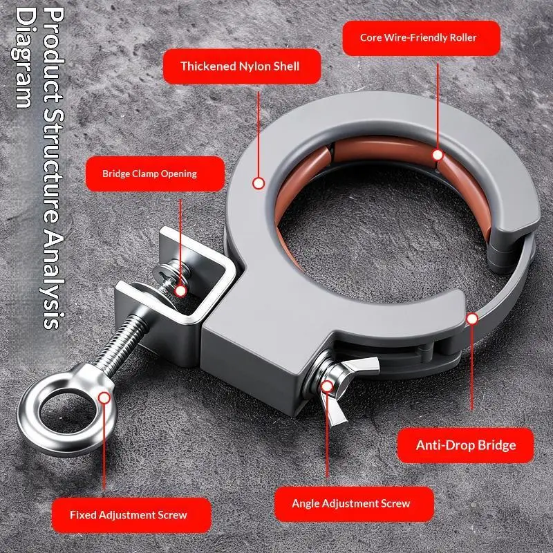 Cable Tray Bridge Pulley Threading Garage Ceiling Integrated Wiring Cable Laying Wire Guide Fixation Construction Auxiliary Tool