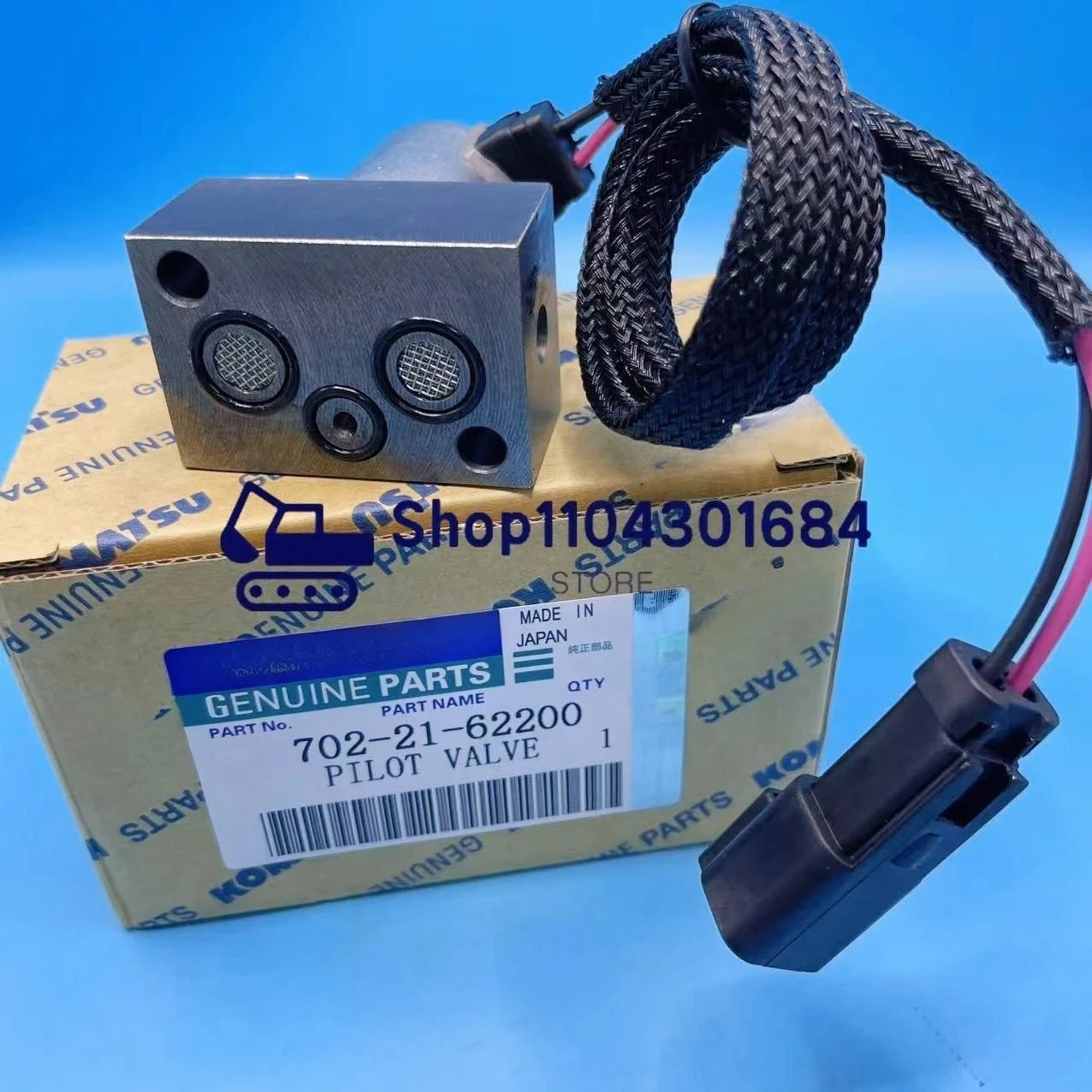 Hydraulic Solenoid Valves 702-21-62200 Pilot Valve for Excavator Parts PC200-7 PC220-7 PC200-8 PC300-7 PC360-7 PC400-7/8