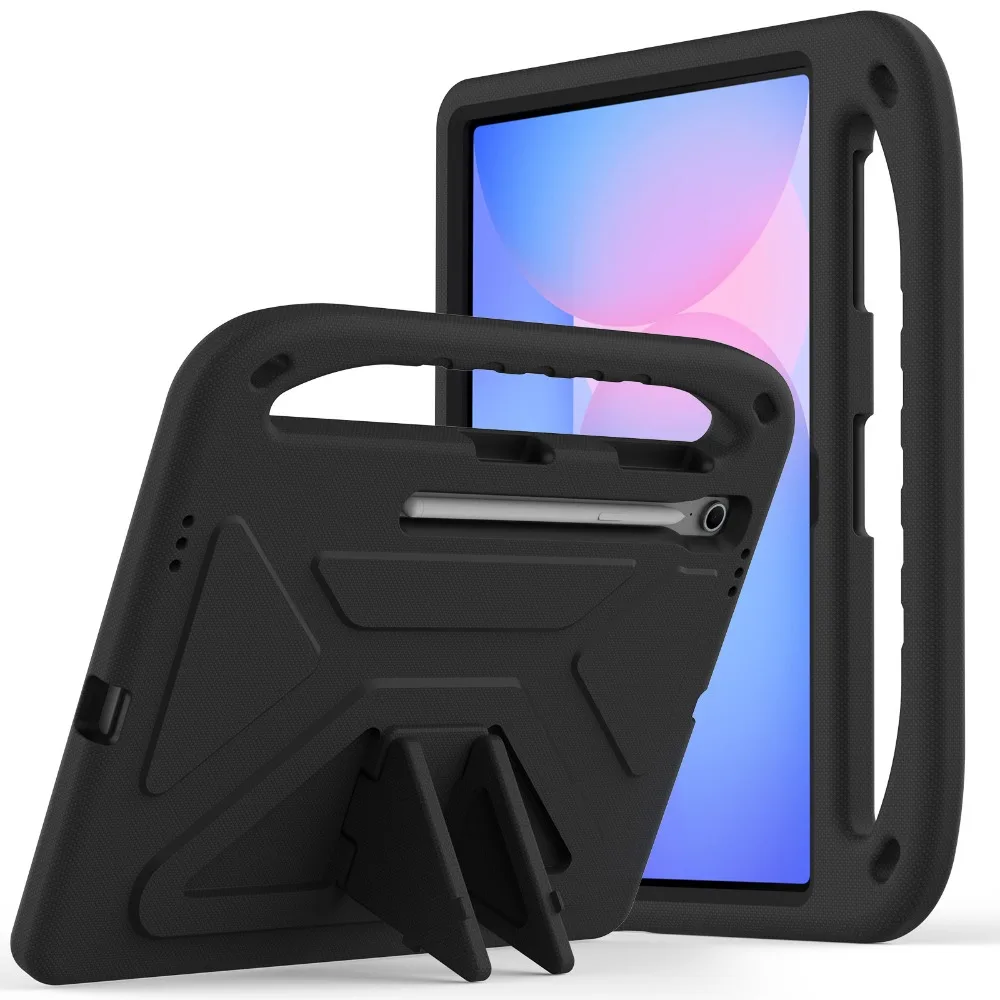 

Case For Samsung Tab S10 Plus SM-X820 SM-X826B Tab S9+ 12.4" X810 X816B Tablet Full EVA Stand Protection Shockproof Soft Cover