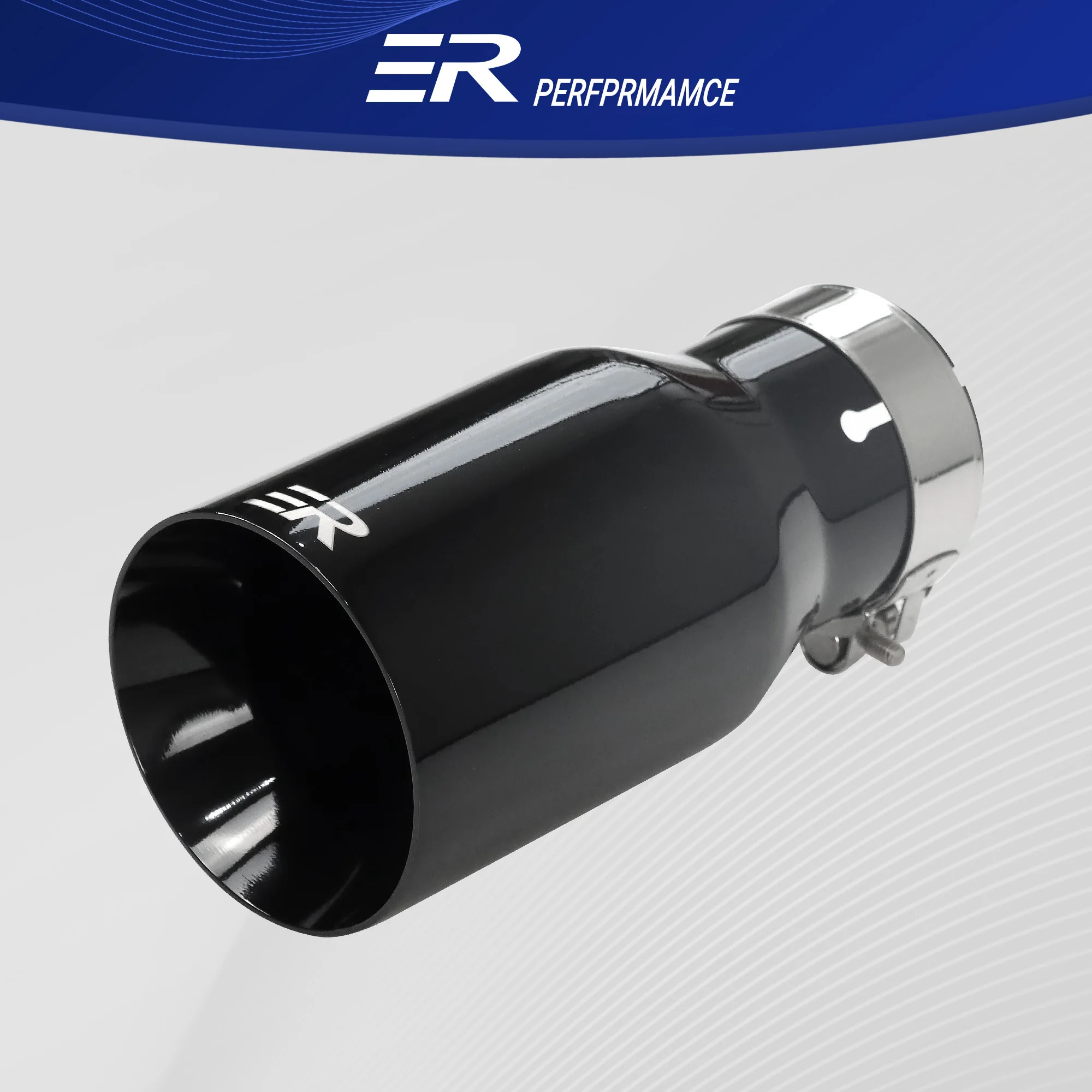 Exhaust Racing Black universal exhaust tip popular modify upgrade car exhaust system Nozzle for muffler tail pipe