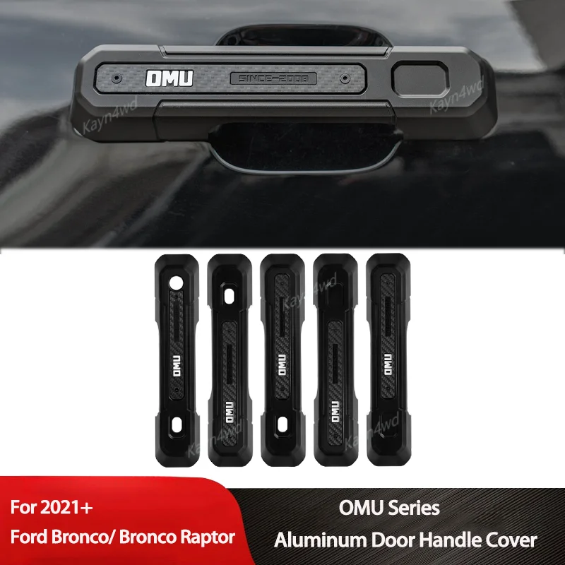 

Внедорожные внешние аксессуары 4x4, серия OMU, алюминиевая дверная ручка, защитный чехол для Ford Bronco/ Bronco Raptor 2/4 двери 2021+