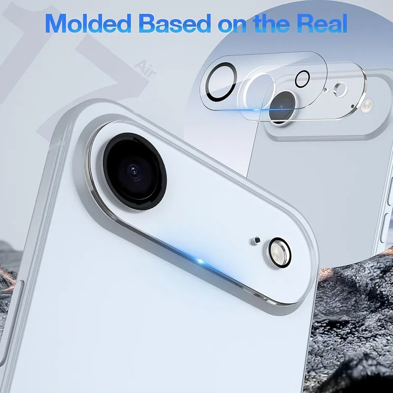 ฟิล์มกันรอยเลนส์กล้องหลังแบบใส 3 มิติ สำหรับ Apple iPhone Air ฟิล์มกระจกนิรภัยสำหรับเลนส์กล้อง iPhone 17 17 Air